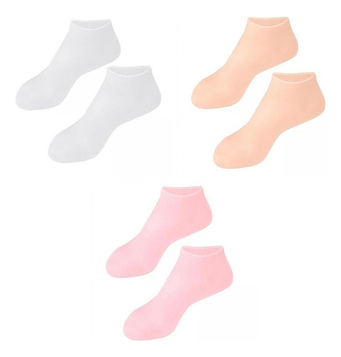 3 Calcetines De Silicona Suave Para Los Pies, Protección