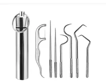 Comprar Kit Limpieza Dental Acero Inoxidable Higiene Dientes 7pcs