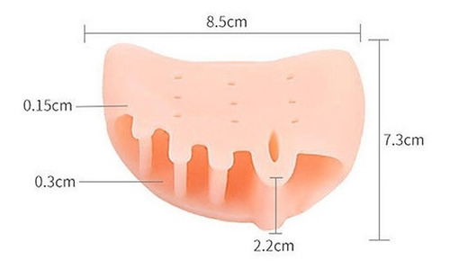 Imagem 3 de 8 de Almofada Antepé Silicone E Gel Confortavel Dor Salto Alto