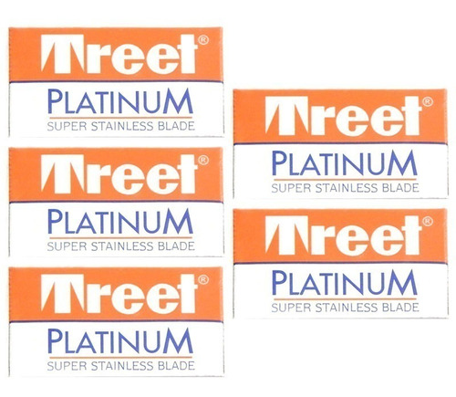 Treet Set X 5 Cajas X 10 Hojas Afeitar Calidad Premium