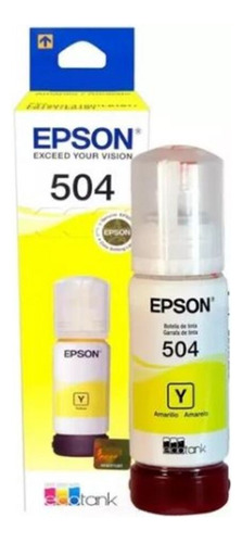  Tinta Epson T504 T504120 70ml Color L4150 L4160 Original