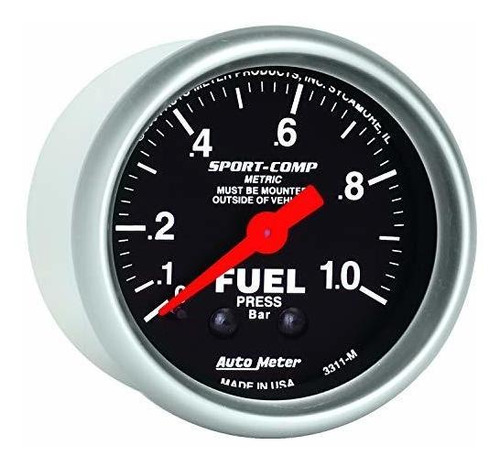 Medidor Presión Combustible, Auto Meter 3311-m