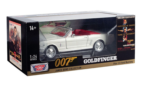 007 Auto James Bond 1964 1/2 Ford Mustang 1:24 Goldfinger 