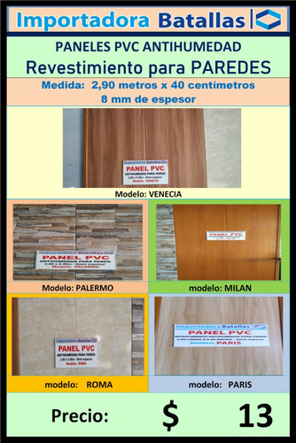 Imagen 3 de 12 de Revestimientos De Pvc De Techo Pared Piso Vinil Granito Pvc1