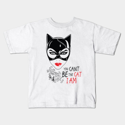 Remera Freekomic Gatubela Cat Niño Adulto Solo Blanca A 6