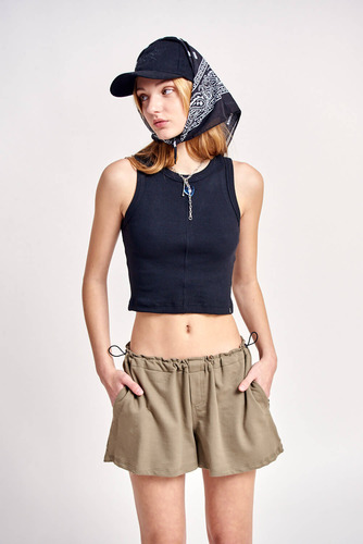 Short Skydive De Algodon Rustico Mujer 47 Street