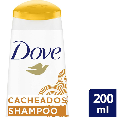 Kit C/ 2 Dove Shampoo Dove Texturas Reais Cacheados 200 Ml