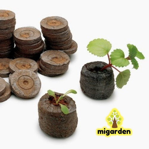 Imagen 2 de 5 de Discos Germinacion Jiffy Pellets Semillas Expandible X 12 Un
