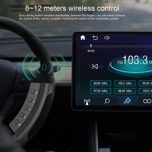 Car Wireless Steering Wheel Controller Control Buttons 10