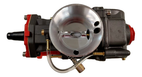 Imagen 4 de 7 de Carburador Cortina Plana Competicion 28 34 Mm Negro Chicler