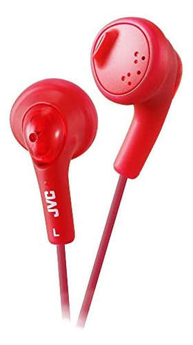 Fones de ouvido Jvc Haf160r Gumy Ear Bud vermelhos