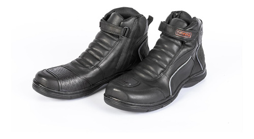 Botas Cortas De Cuero Para Motociclista Alter Modelo Neo