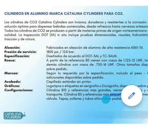 Imagen 4 de 4 de Bombona Co2