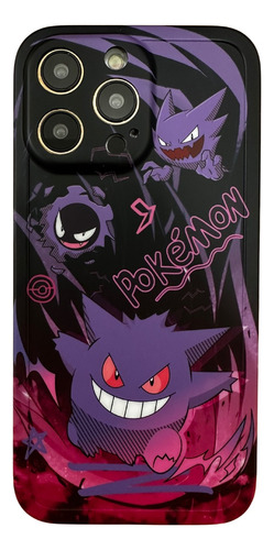 Funda Case Pokemon Gengar Para iPhone X/11/12/13/14 Pro Max