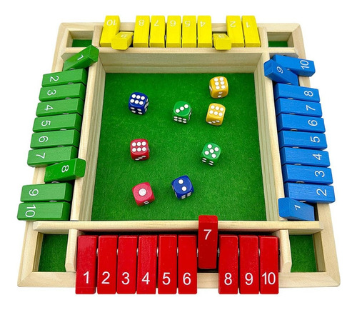 Shut The Box Juego De Mesa Shut The Box Juego De Matemática