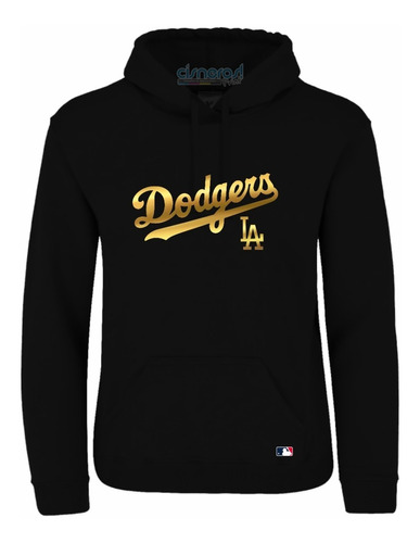 Sudadera Dodgers Los Angeles Mlb  Beisbol Negro/ Dorado