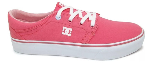 Tenis Dc Shoes Trase- Rosa/ Blanco- Dama- Adjs300208 Ros/wht