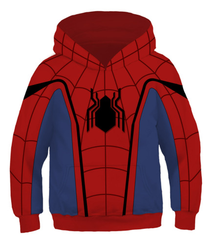 Nueva Sudadera Capucha Spider-man Estilo Primavera Para Niño