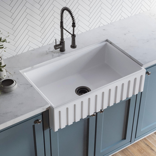 Cuba Cozinha Farm Sink Frente Romana 55 Cm Fazenda