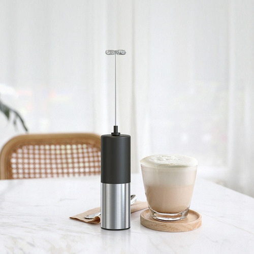 Espumador De Leche Batidor De Huevos Con Base De Metal