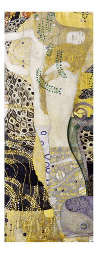 Gustav Klimt - Serpientes De Agua I - Lámina 45 X 30 Cm.