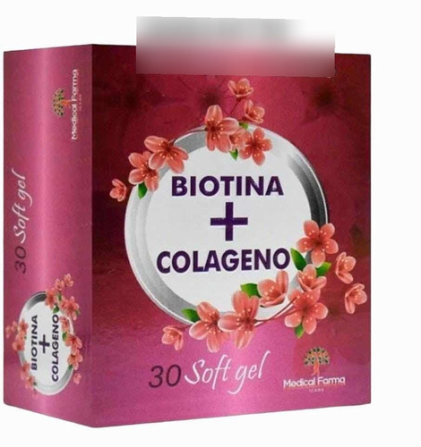 Biotina + Colageno 30 Capsulas Soft Gel Para Aplicacion