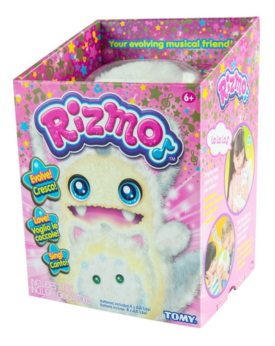 Brinquedo Pelucia Eletronica Amigo Rizmo Snow Tomy Estrela