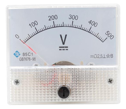 2 Medidor De Voltímetro De Panel Analógico 85c1 0-500 V