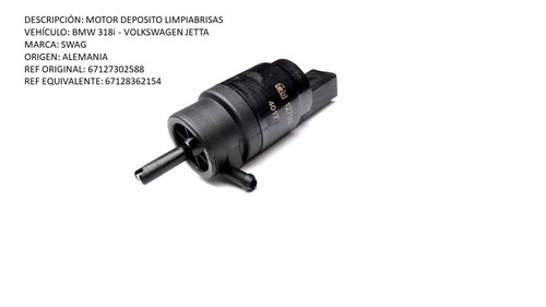 Motor Deposito Limpiabrisas Bmw 318i - Volkswagen Jetta
