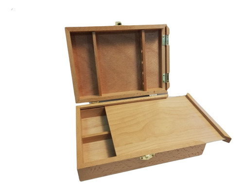 Imagen 5 de 8 de Caja Profesional De Madera Para Pintor 23x16.5x6.5cm Artmate