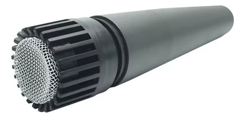 Microfone Dinâmico Para Instrumentos Profissional Leson Sm57 Cor Preto