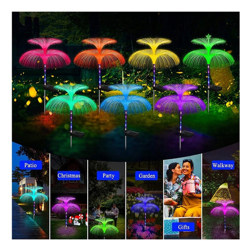 2 Piezas De Luces Decorativas Navideñas Con Medusas De Doble