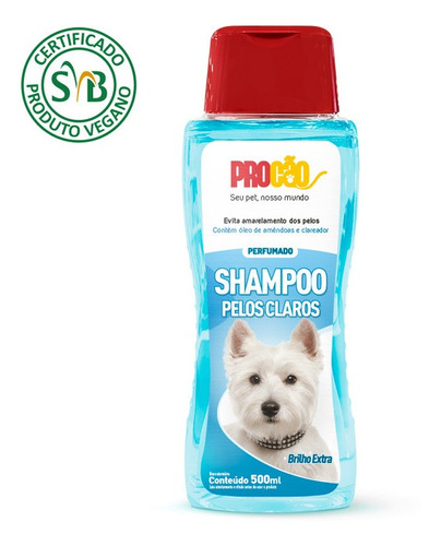 Shampoo Perro Pelo Claro Procao 500ml