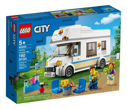 Lego City Autocaravana De Vacaciones 190p Original 60283