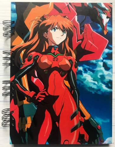 Cuaderno Artesanal A4 De Genesis Evangelion - Asuka Langley