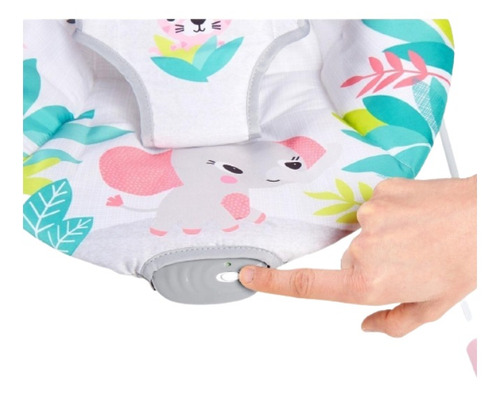 Silla mecedora para bebé Bright Starts Flamingo Vibes 12228-ES blanco/rosa