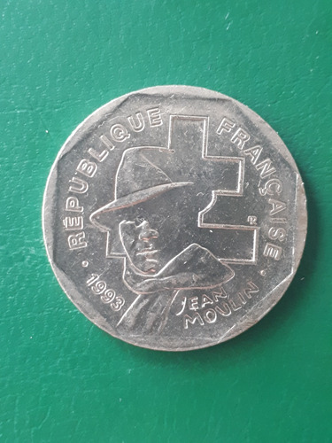 Francia 1993 2 Franco Excelente, Jean Moulin (Usado)