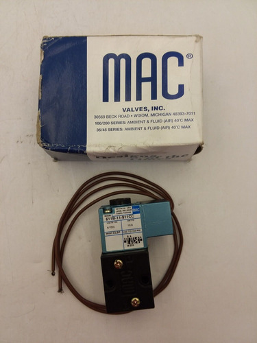 Mac 611b-11-911cc Pneumatic Soldnoid Valve 1/8 Fitt Ccs