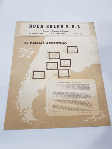 Imagen 1 de 8 de Antiguo Almanaque Agar Cross 1959 Roca Soler Arg Mag 58616