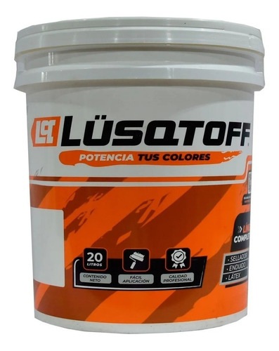 Pintura Latex Profesional Interior Blanco 20 Litros Lusqtoff