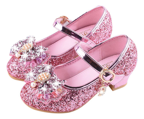 Zapatilla Pearl Fashion Crystal Bling Bowknot De Un Solo Pre