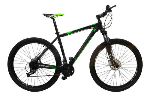 Mountain bike Venzo Raptor R29 18" 27v frenos de disco hidráulico color negro/verde  
