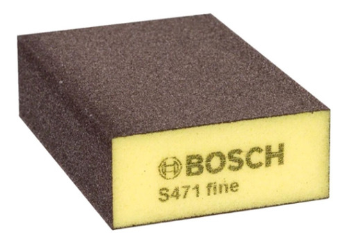 Taco De Esponja Lija Abrasiva Grano Fino Bosch S471 Amarilla