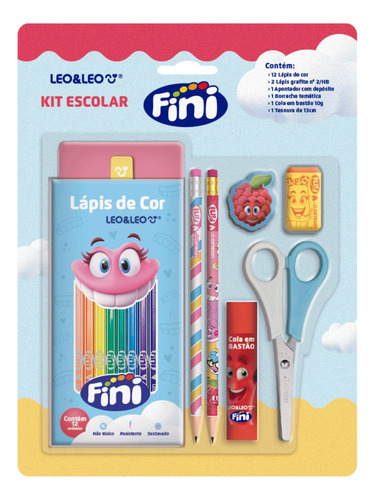 Kit Escolar Fini Completo Leo E Leo
