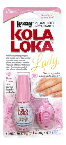 Kola Loka Lady Instantáneo Para Uñas Con Luz Ultravioleta Uv