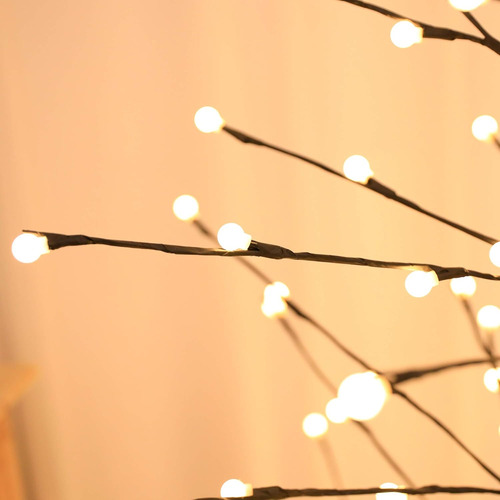 Luz Led De Bola De Árbol De 6 Pies, 208 L, Luz Artificial Bl