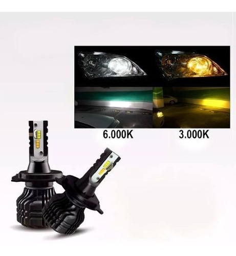 Auto Led Two Color 6000k Sistema De Iluminação Fp Import