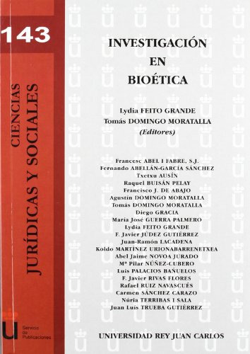 Libro Investigación En Bioética De Lydia Feito Grande, Tomás