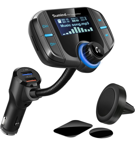 Adaptador Radio Inalambrico Sumind Transmisor Bluetooth Fm