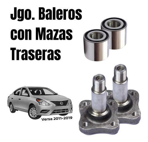 Muñones Con Baleros Traseros Versa 2014